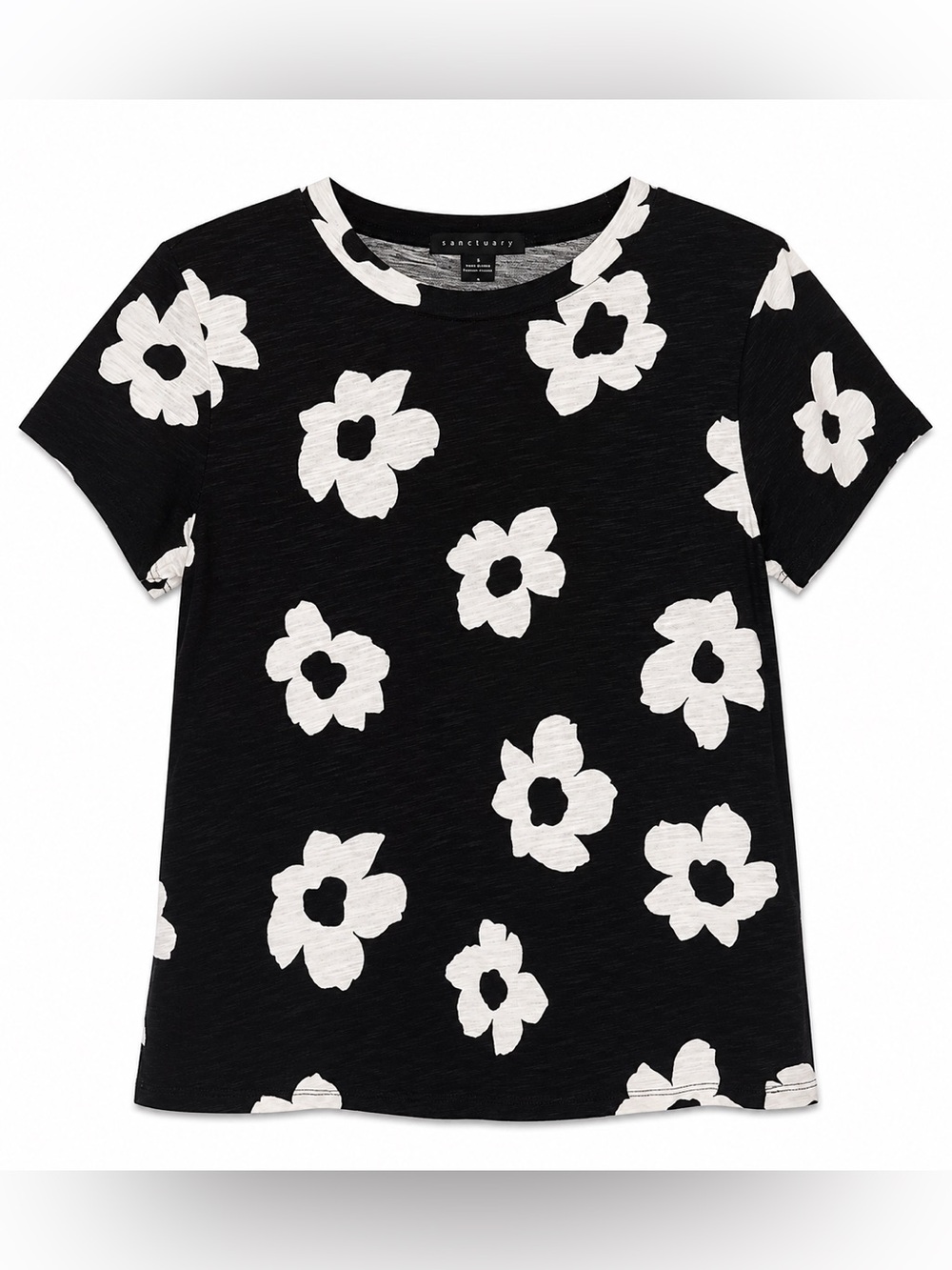 Sanctuary Black Floral Tee- S